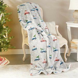 Berkshire Decorative Throw Blanket Christmas Buggy